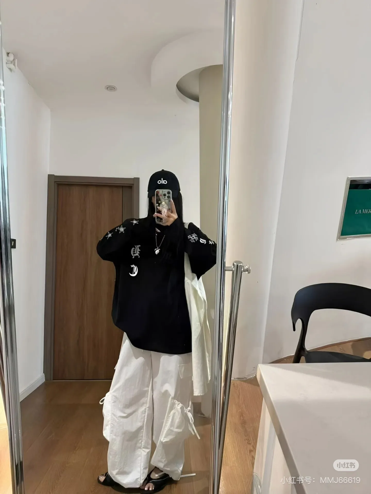 P178 ChromeHeart·25ss new Sanskrit letter printed thin sun protection long-sleeved top✅✅✅Ready stock Focus on quality and compare at will Size: S M L Color: Black White